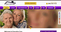 Desktop Screenshot of executivehomecare.com